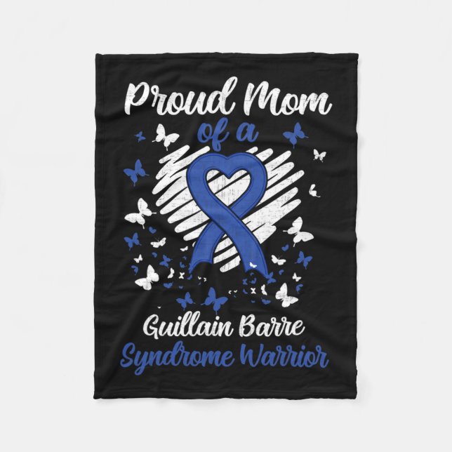 Stolze Mama eines Guillain-Barre-Syndroms Warrior  Fleecedecke (Vorderseite)