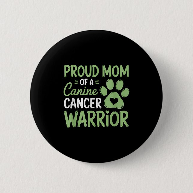 Stolze Mama eines Krebserkrankers Button (Vorderseite)