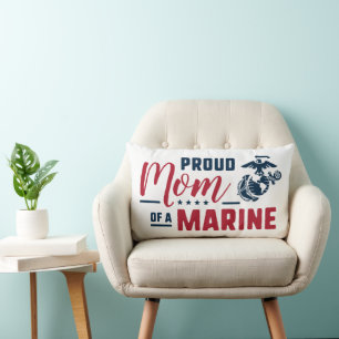 Stolze Mama eines Meeres - Farbe Lendenkissen