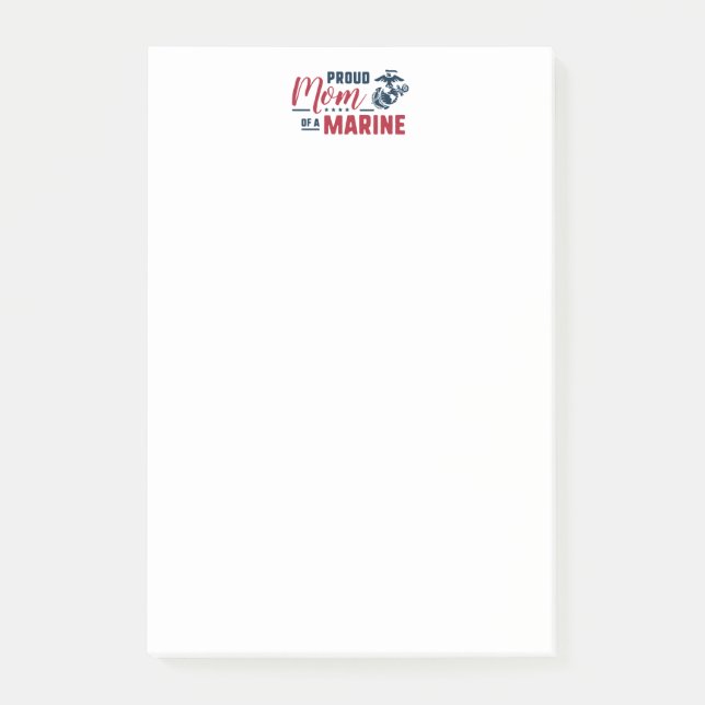 Stolze Mama eines Meeres Post-it Klebezettel (Vorderseite)