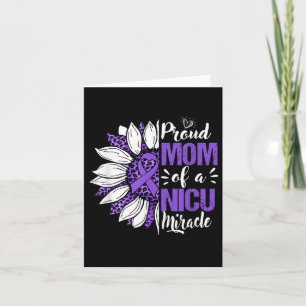 Stolze Mama eines Nicu-Wunders Sonnenblume Frührei Karte