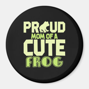 Stolze Mama eines Niedlichen Frosches Magnet