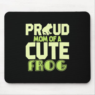 Stolze Mama eines Niedlichen Frosches Mousepad