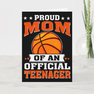 Stolze Mama eines Offiziellen Teenagers am 13. Karte
