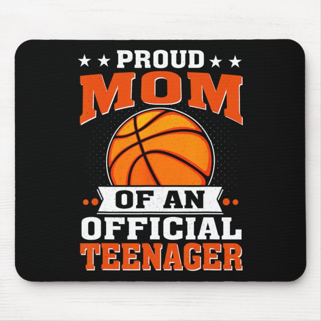 Stolze Mama eines Offiziellen Teenagers am 13. Mousepad (Vorne)