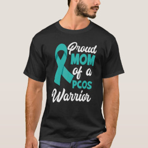 Stolze Mama eines PCOS-Krieger-PCOS-Bewusstsein T-Shirt