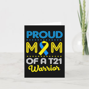 Stolze Mama eines T21 World Down Syndrom Bewusstse Karte