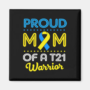 Stolze Mama eines T21 World Down Syndrom Bewusstse Magnet