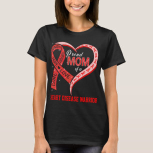Stolze Mama eines Warriors für Herzerkrankungen T-Shirt