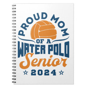 Stolze Mama eines Water Polo Senior 2024 Notizblock