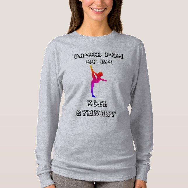 Stolze Mama eines Xcel Gymnast-Shirts T-Shirt (Vorderseite)