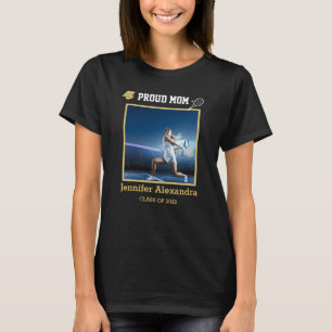 Stolze Mama Foto Tennisspieler Black Gold Graduate T-Shirt