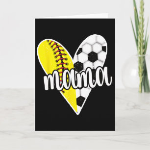 Stolze Mama Fußball Softball Spieler Mama Karte