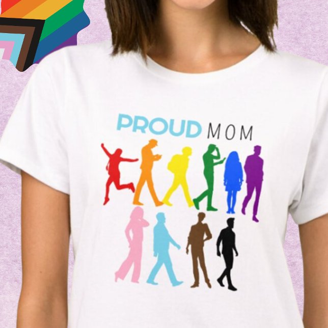 Stolze MAMA gemischte Geschlechterrollen bei LGBTQ T-Shirt (Von Creator hochgeladen)
