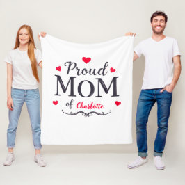 Stolze Mama | Niedlicher Muttertag, der individuel Fleecedecke