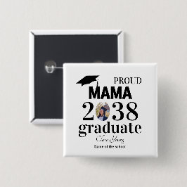 Stolze Mama personalisiertes Abschlusshemd Button