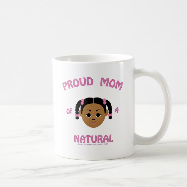Stolze Mama von einem natürlichen - natürliche Kaffeetasse (Rechts)