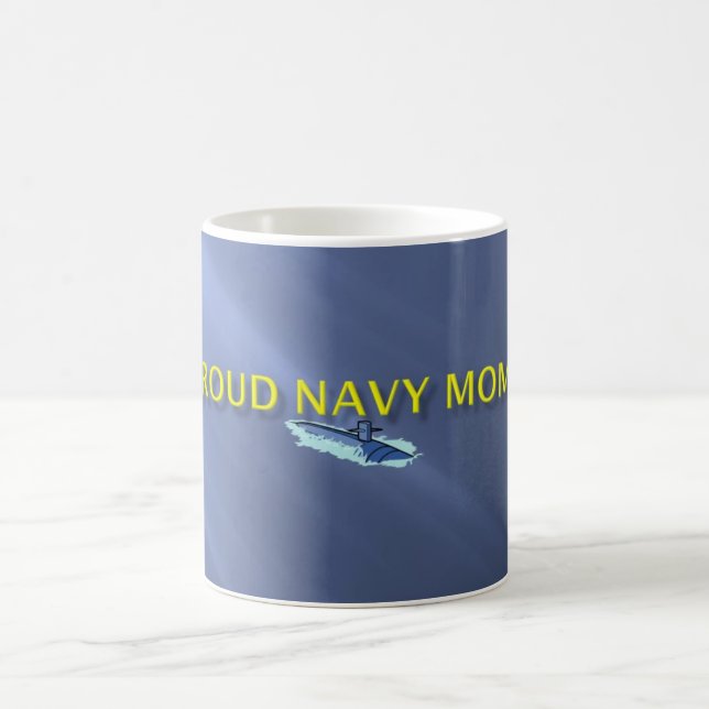 Stolze Marine-Mama-Tasse Kaffeetasse (Mittel)