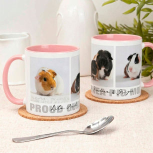 Stolze Meerschweinchen-Mutter personalisierte Foto Tasse