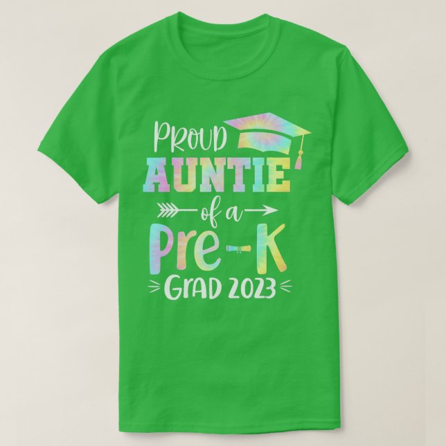Stolze Menge eines 2023 PreK Graduate dh Dye Grad  T-Shirt (Design vorne)