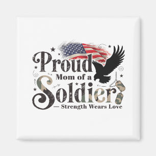 Stolze Militär-Mutter Soldaten-Stolz-Kunst Magnet