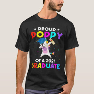 Stolze Mohnblume aus 2021 Graduate Unicorn Dabbing T-Shirt