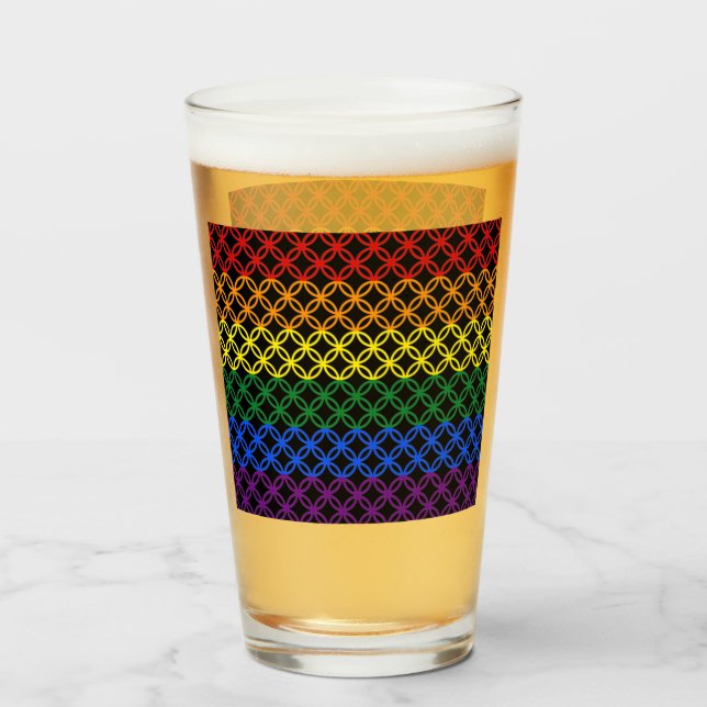 Stolze Muster | Verriegelungskreise Glas (Vorne (Gefüllt))