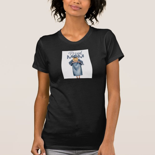 Stolze Mutter Absolventen-Design T-Shirt (Vorderseite)