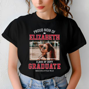 Stolze Mutter Absolventin Klasse 2026 Benutzerdefi T-Shirt