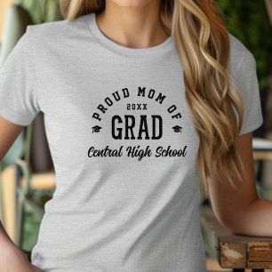 Stolze Mutter Absolventin Universitäts-Typografie T-Shirt