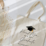 Stolze Mutter aus einer Klasse von 20YY-Absolvent  Tragetasche<br><div class="desc">Stolze Mama aus einer Klasse von 20YY Absolvent elegante Skript moderne Gefallen Geschenk Tasche.</div>
