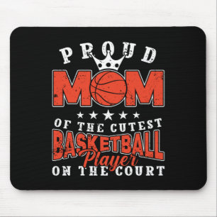 Stolze Mutter des besten Basketballspielers  Mousepad