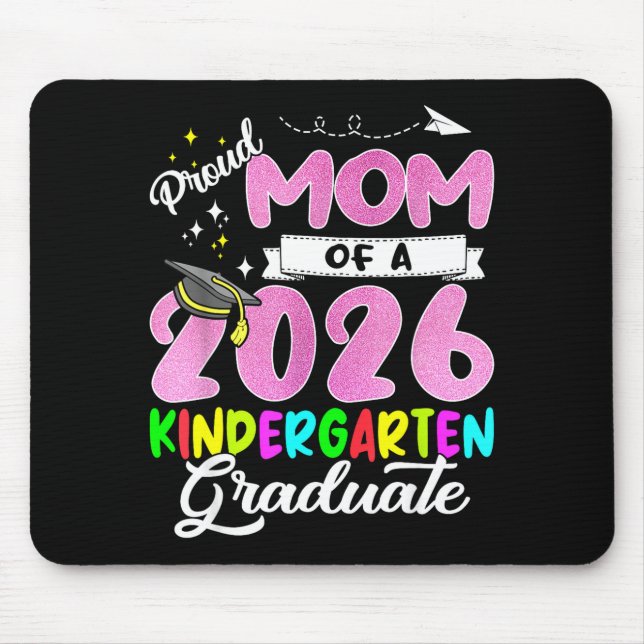 Stolze Mutter eines 2026er Absolventen Mutter Klas Mousepad (Vorne)