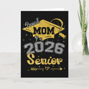 Stolze Mutter eines 2026er-Absolventen-Shirt Absch Karte
