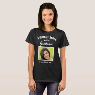 Stolze Mutter eines Absolventen 2 Foto Rahmen T-Shirt