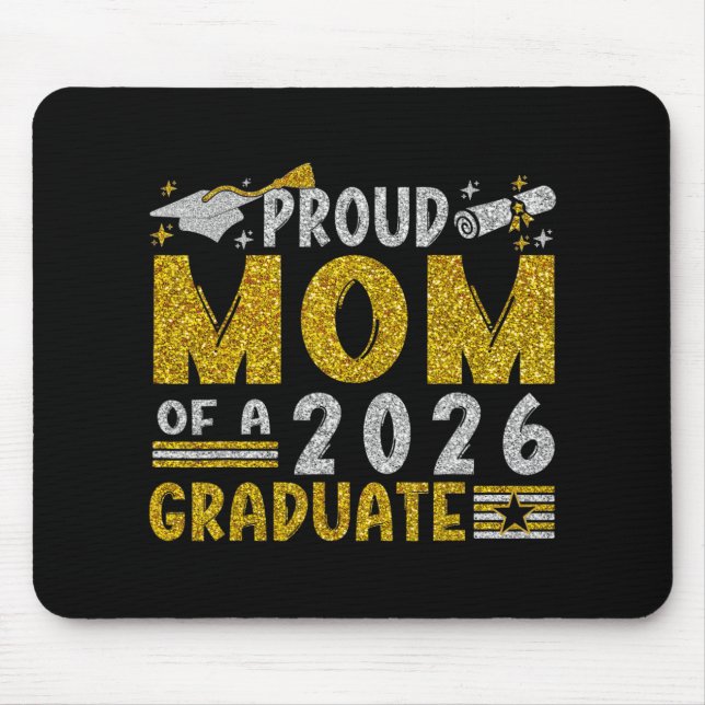 Stolze Mutter eines Absolventen der Klasse 2026 Se Mousepad (Vorne)