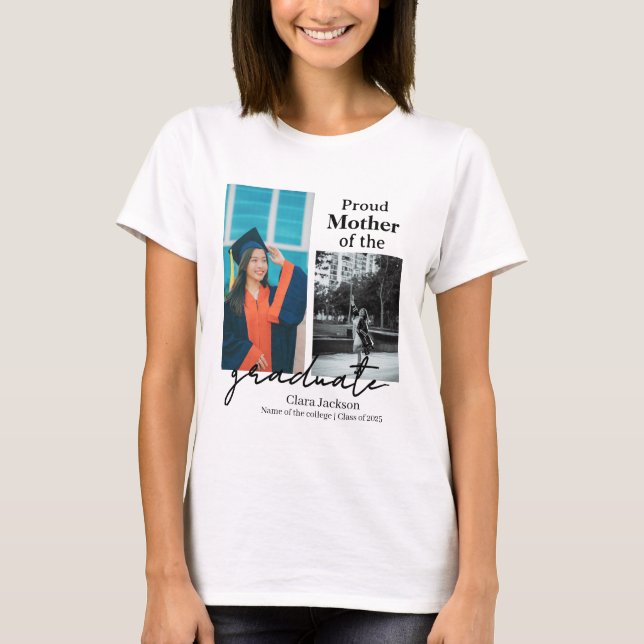 Stolze Mutter eines Absolventen T-Shirt (Vorderseite)