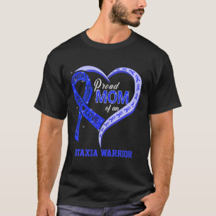 Stolze Mutter eines Ataxia-Kriegers Blaues Band pa T-Shirt