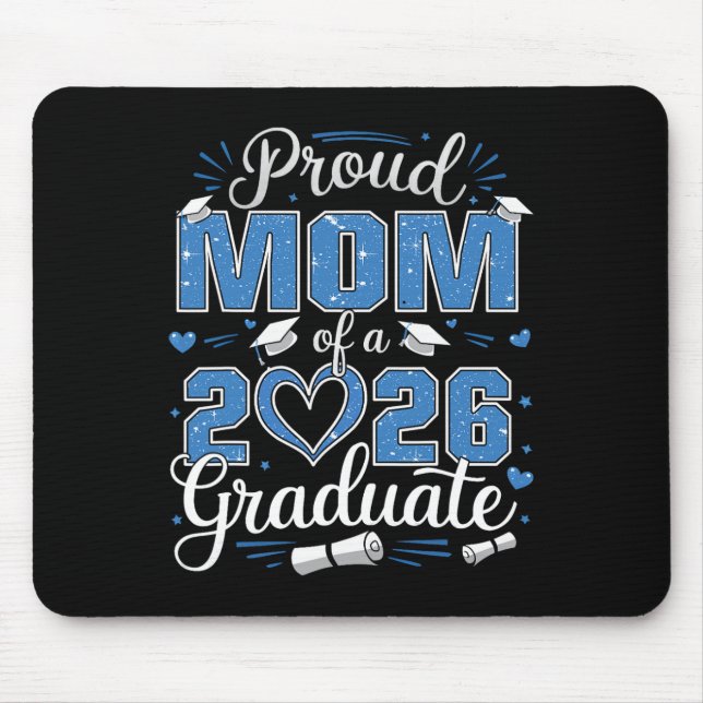 Stolze Mutter eines Cl von 2026 Absolventen 2026 S Mousepad (Vorne)