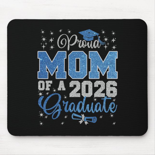 Stolze Mutter eines Cl von 2026 Absolventen Senior Mousepad (Vorne)