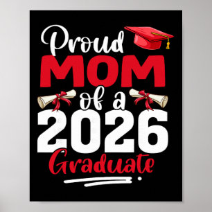 Stolze Mutter eines Cl von 2026 Absolventen Senior Poster