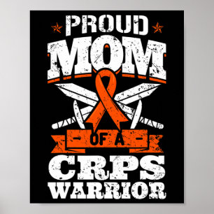 Stolze Mutter eines CRPS-Kämpfers RSD-Aufklärungsb Poster