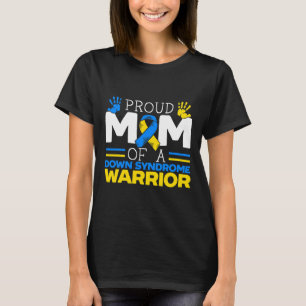 Stolze Mutter eines Down-Syndrom-Kriegers Extra-Ch T-Shirt