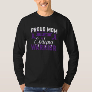 Stolze Mutter eines Epilepsie-Kriegers Epilepsie-B T-Shirt