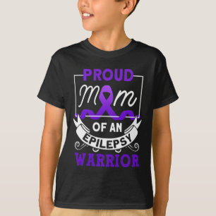 Stolze Mutter eines Epilepsie-Kriegers Epilepsie-B T-Shirt