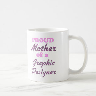 Stolze Mutter eines Grafikdesigners Kaffeetasse