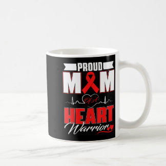 Stolze Mutter eines Herzens Kriegers Herzkrankheit Kaffeetasse