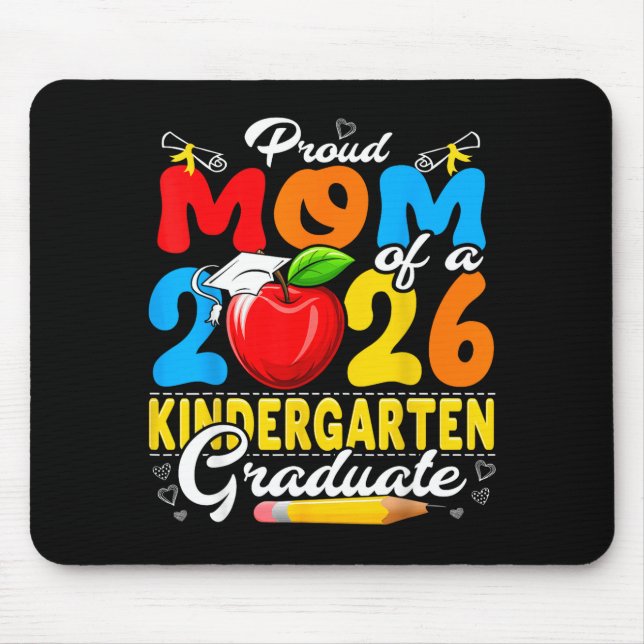 Stolze Mutter eines Kindergartenabsolventen von 20 Mousepad (Vorne)