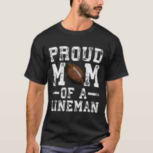 Stolze Mutter eines Lineman-Fußballspielers Damen T-Shirt