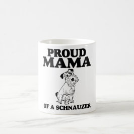 Stolze Mutter eines Schnauzer Kaffeetasse